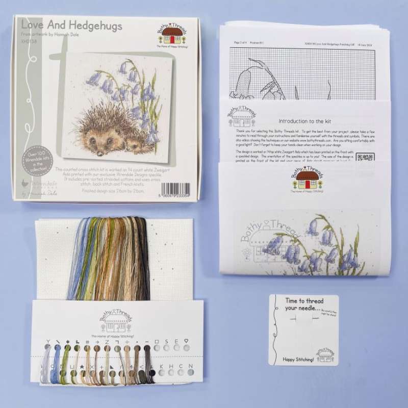KreuzstichpaKreuzstichpackung 26x26cm - Love and Hedgehugsckung 25x38cm - Three´s A Crowd